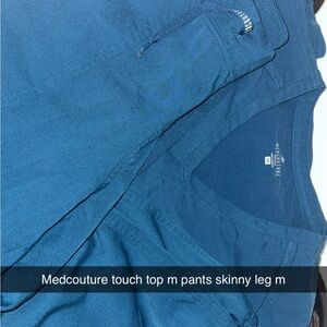 Med Couture Blue Top and Pants Set